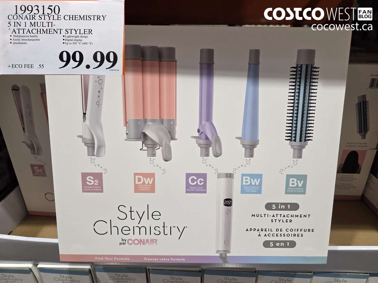 1933150 CONAIR STYLE CHEMISTRY 5 IN 1 MULTI-ATTACHMENT STYLER $99.99