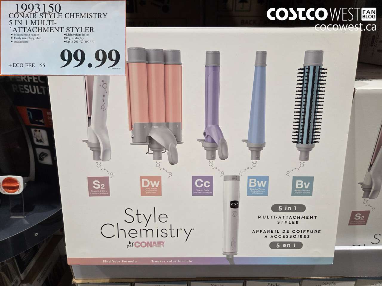 1993150 CONAIR STYLE CHEMISTRY 5 IN 1 MULTI-ATTACHMENT STYLER $99.99