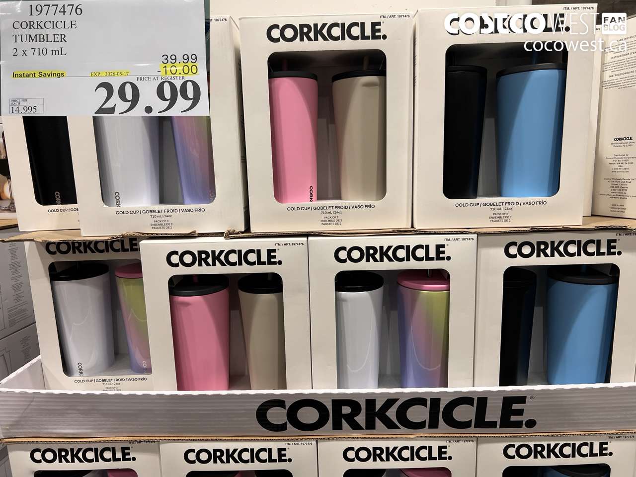 1977476 CORKCICLE TUMBLER 2 X 710 ML ($10.00 INSTANT SAVINGS EXPIRES ON 2026-05-17) $29.99