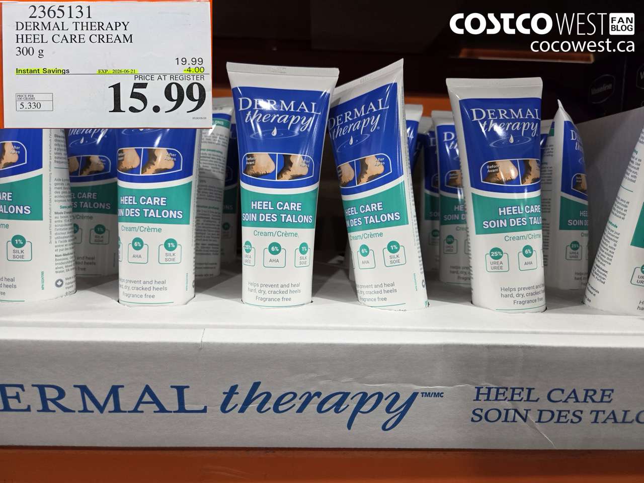 2365131 DERMAL THERAPY HEEL CARE CREAM 300 G ($4.00 INSTANT SAVINGS EXPIRES ON 2026-06-21) $15.99
