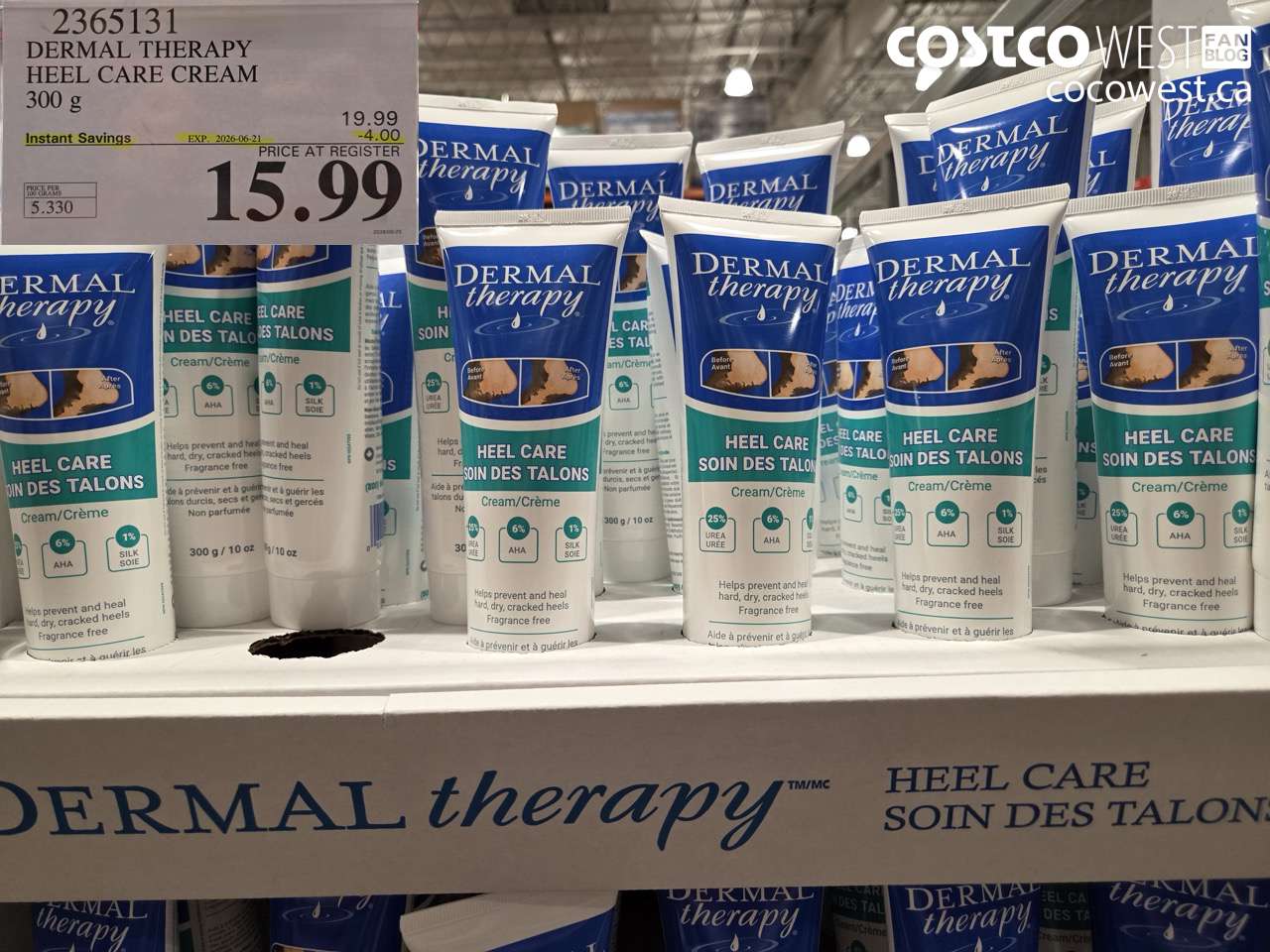 2365131 DERMAL THERAPY HEEL CARE CREAM 300 G ($4.00 INSTANT SAVINGS EXPIRES ON 2026-06-21) $15.99