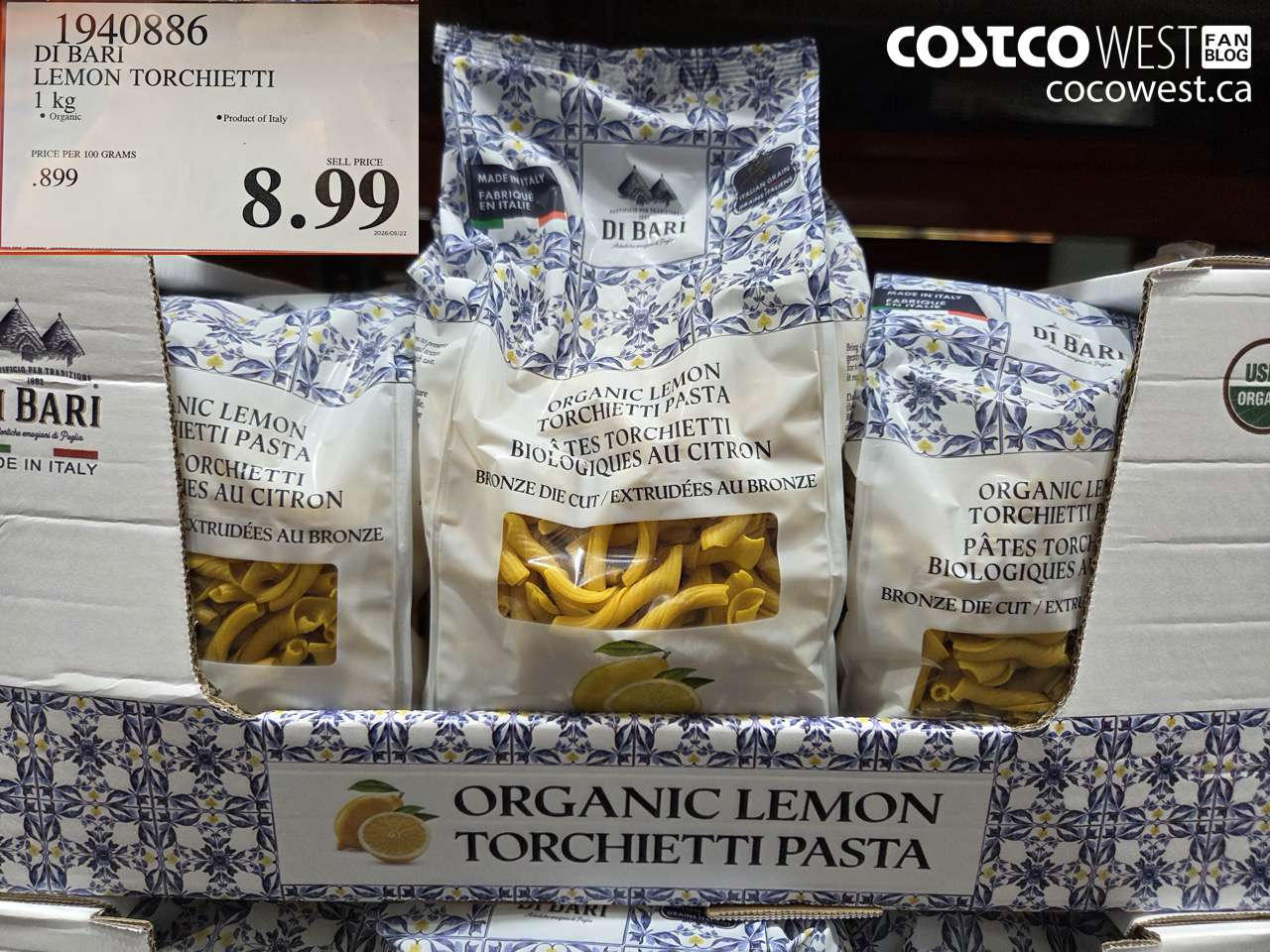 1940886 DI BARI LEMON TORCHIETTI 1 KG $8.99