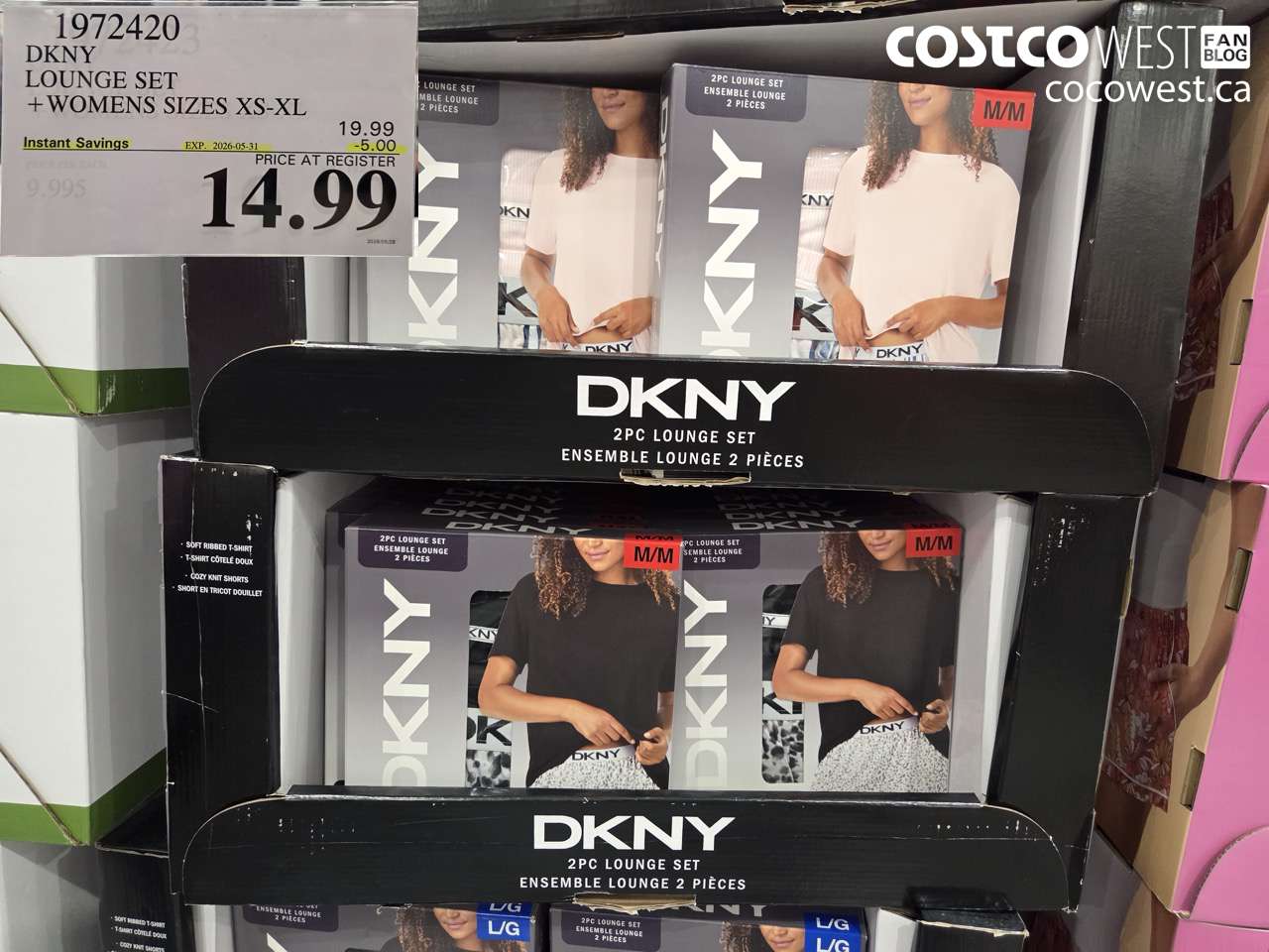 1972420 DKNY LOUNGE SET WOMENS SIZES XS-XL ($5.00 INSTANT SAVINGS EXPIRES ON 2026-05-31) $14.99