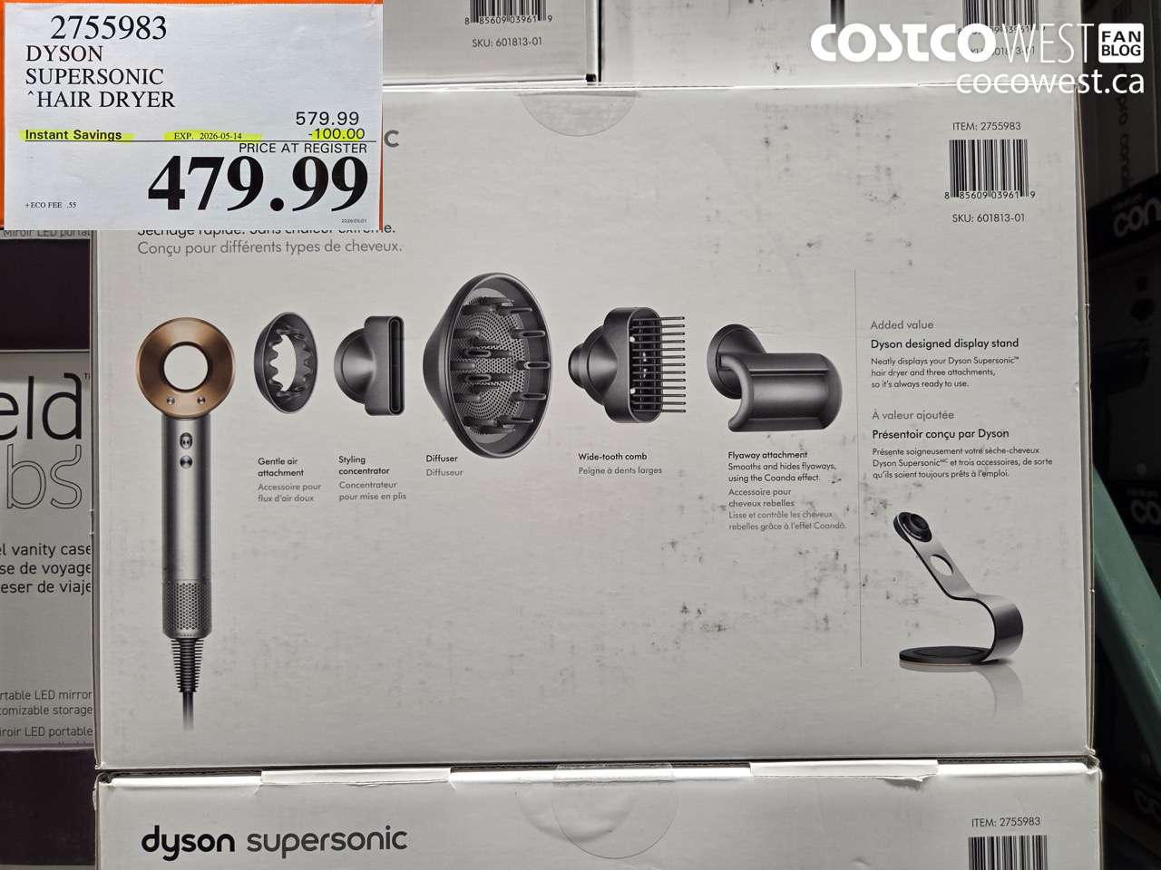 2755983 DYSON SUPERSONIC HAIR DRYER ($100.00 INSTANT SAVINGS EXPIRES ON 2026-05-14) $479.99