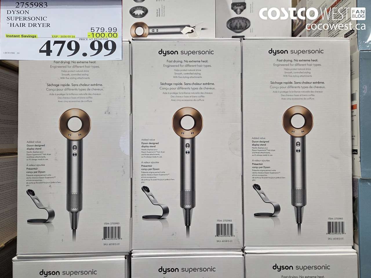2755983 DYSON SUPERSONIC HAIR DRYER ($100.00 INSTANT SAVINGS EXPIRES ON 2026-05-14) $479.99