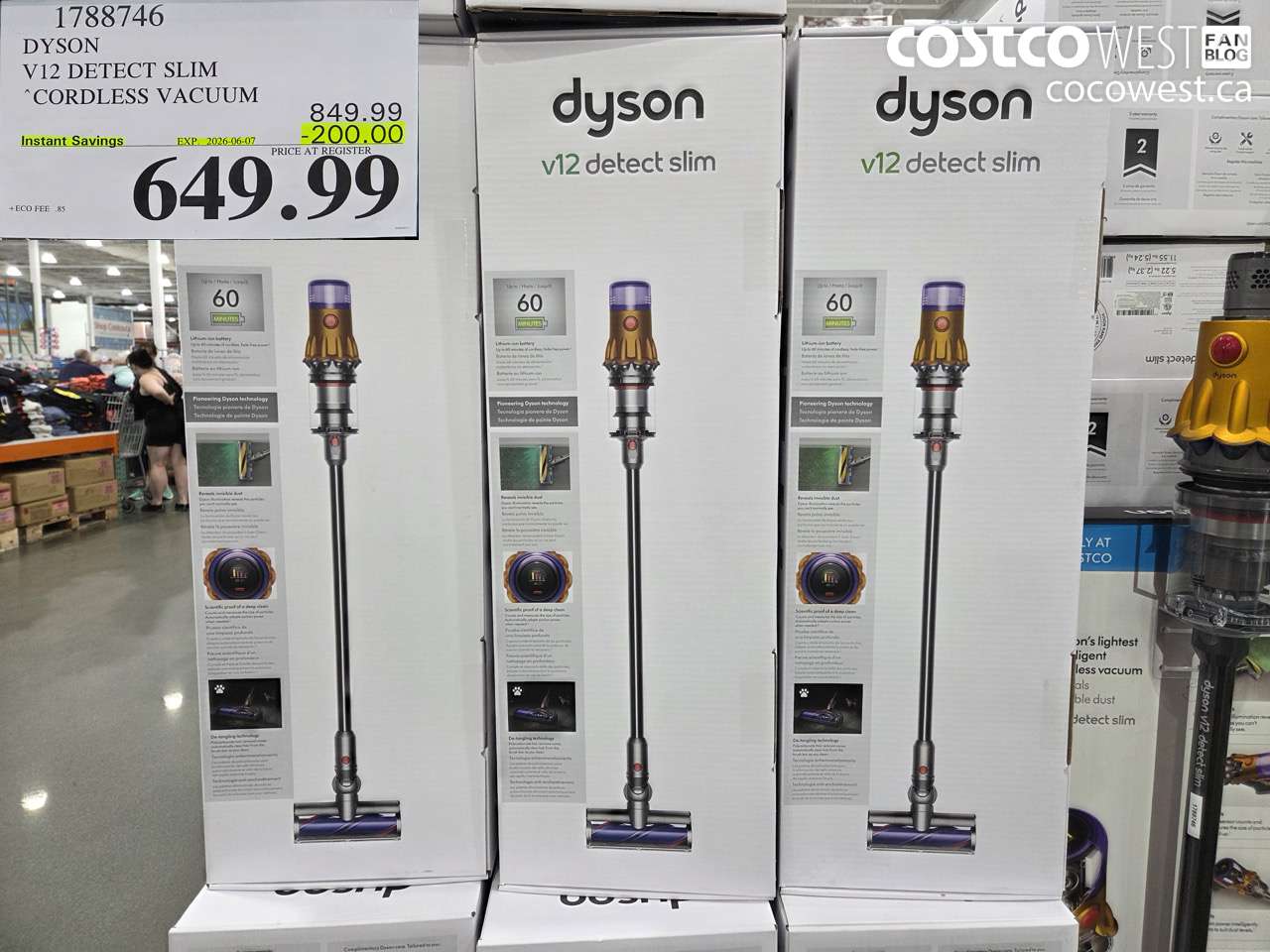 1788746 DYSON V12 DETECT SLIM CORDLESS VACUUM ($200.00 INSTANT SAVINGS EXPIRES ON 2026-06-07) $649.99