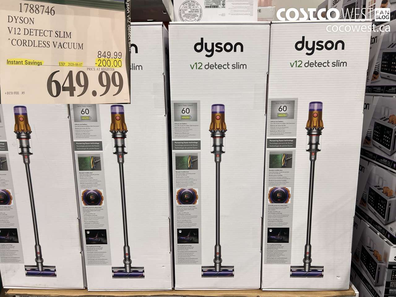 1788746 DYSON V12 DETECT SLIM CORDLESS VACUUM ($200.00 INSTANT SAVINGS EXPIRES ON 2026-06-07) $649.99