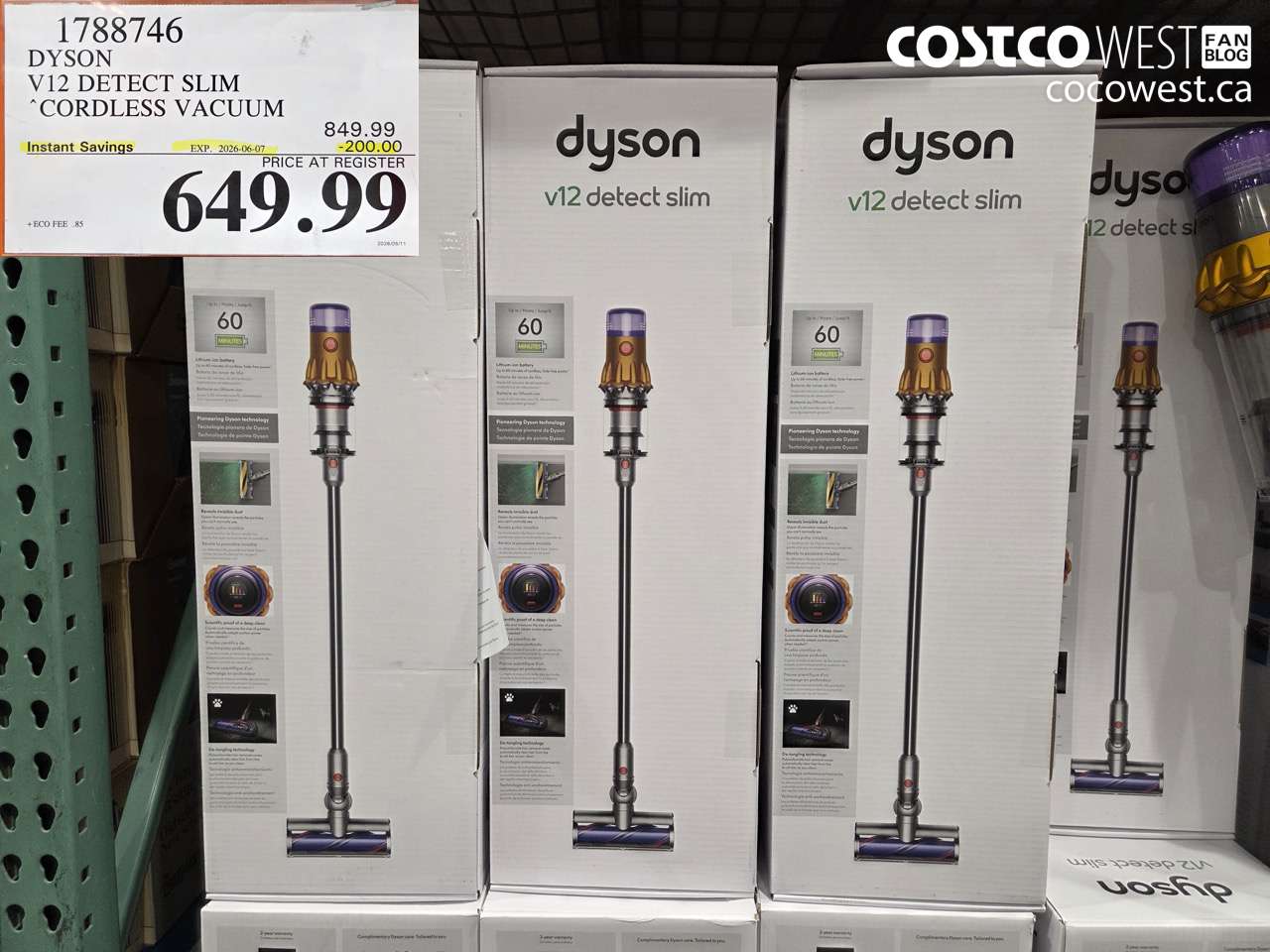1788746 DYSON V12 DETECT SLIM CORDLESS VACUUM ($200.00 INSTANT SAVINGS EXPIRES ON 2026-06-07) $649.99