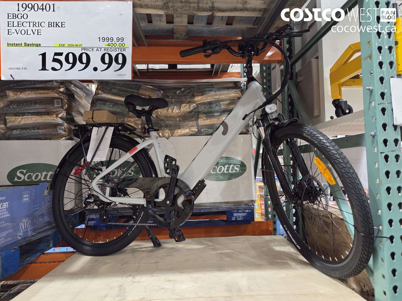 1990401 EBGO ELECTRIC BIKE E-VOLVE ($400.00 INSTANT SAVINGS EXPIRES ON 2026-06-07) $1599.99