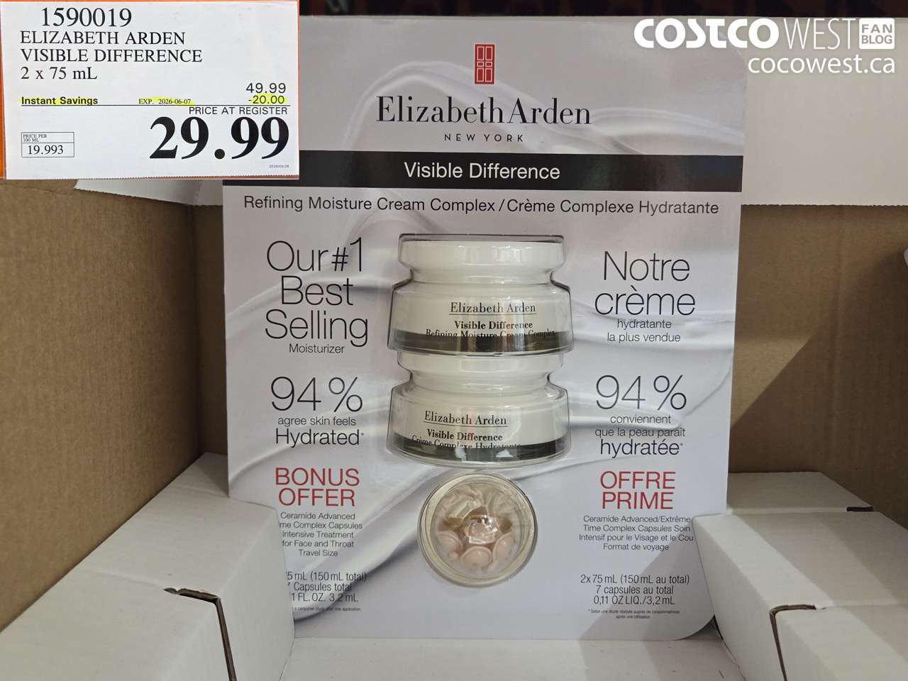 1590019 ELIZABETH ARDEN VISIBLE DIFFERENCE 2 X 75 ML ($20.00 INSTANT SAVINGS EXPIRES ON 2026-06-07) $29.99