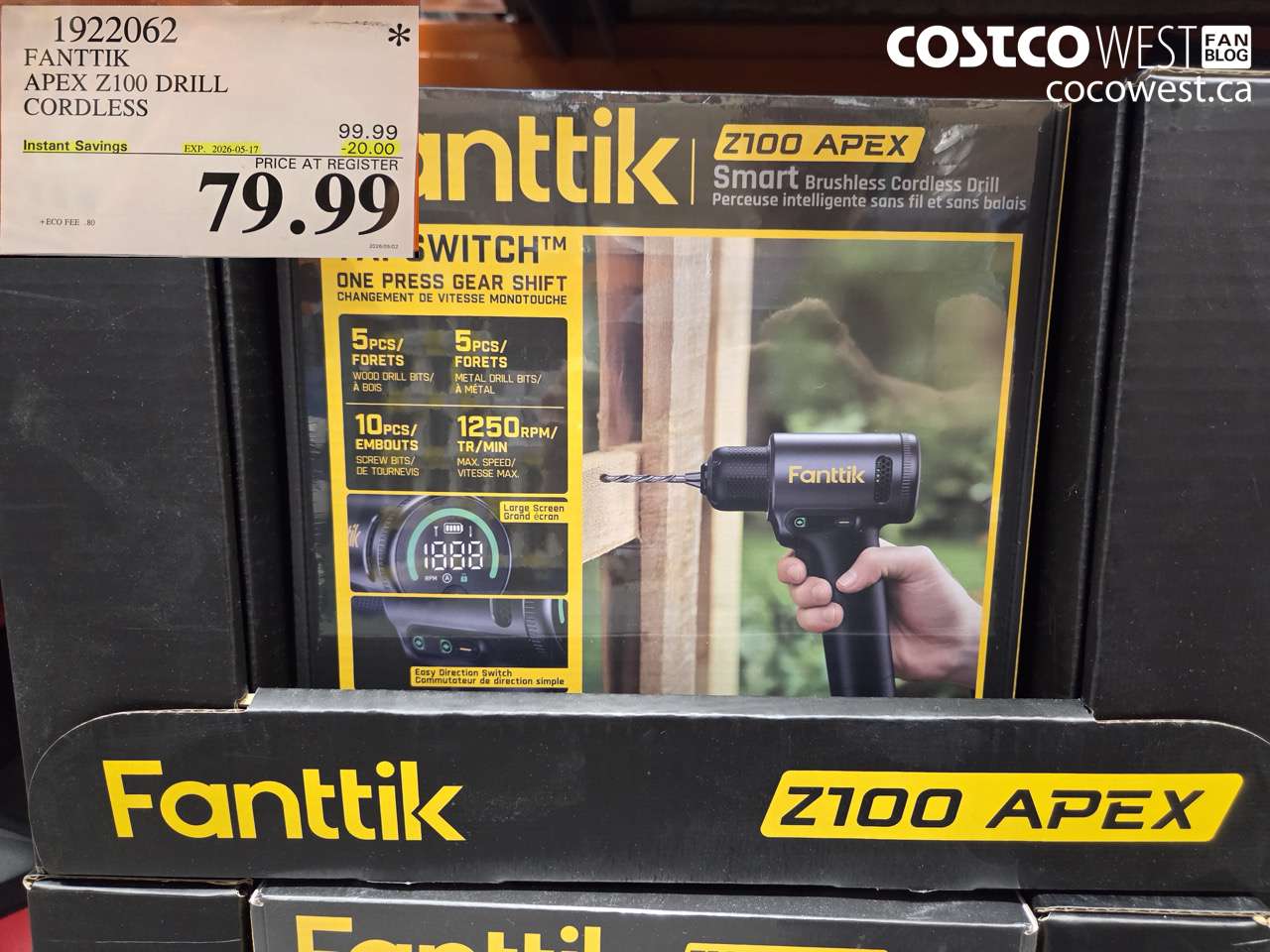 1922062 FANTTIK APEX Z100 DRILL CORDLESS ($20.00 INSTANT SAVINGS EXPIRES ON 2026-05-17) $79.99