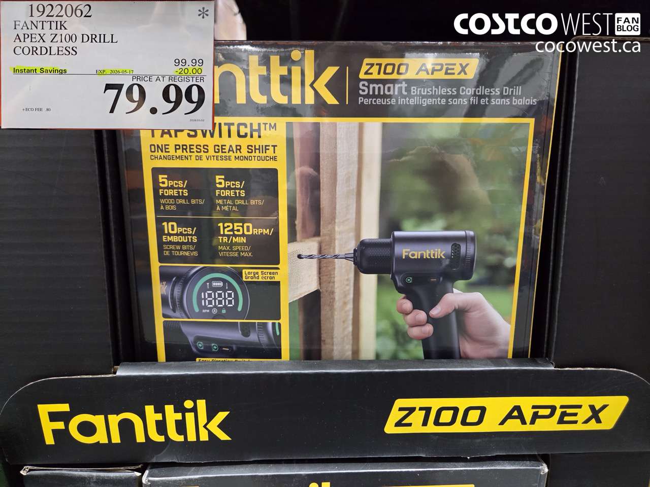 1922062 FANTTIK APEX Z100 DRILL CORDLESS ($20.00 INSTANT SAVINGS EXPIRES ON 2026-05-17) $79.99