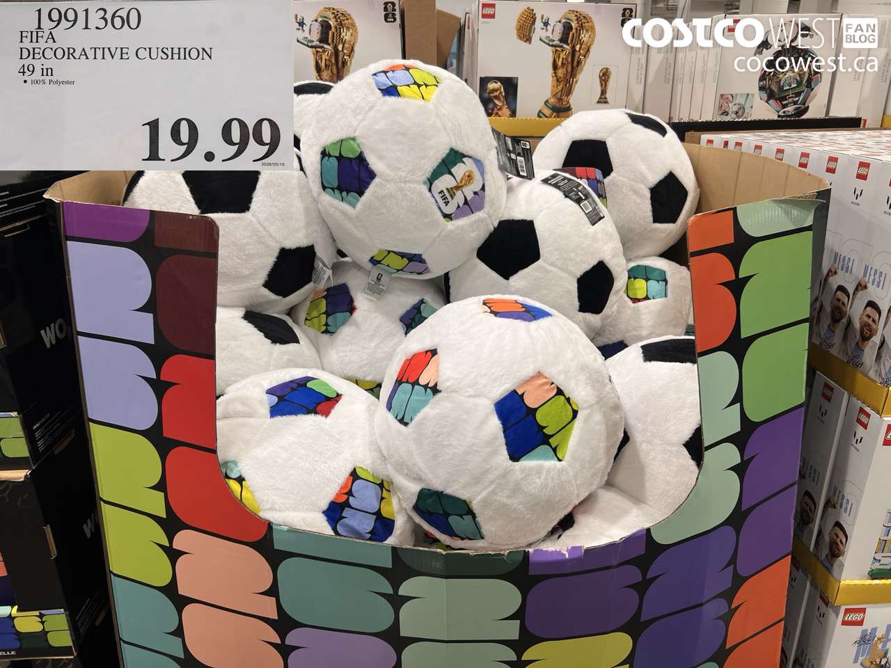 1991360 FIFA DECORATIVE CUSHION 49 IN $19.99
