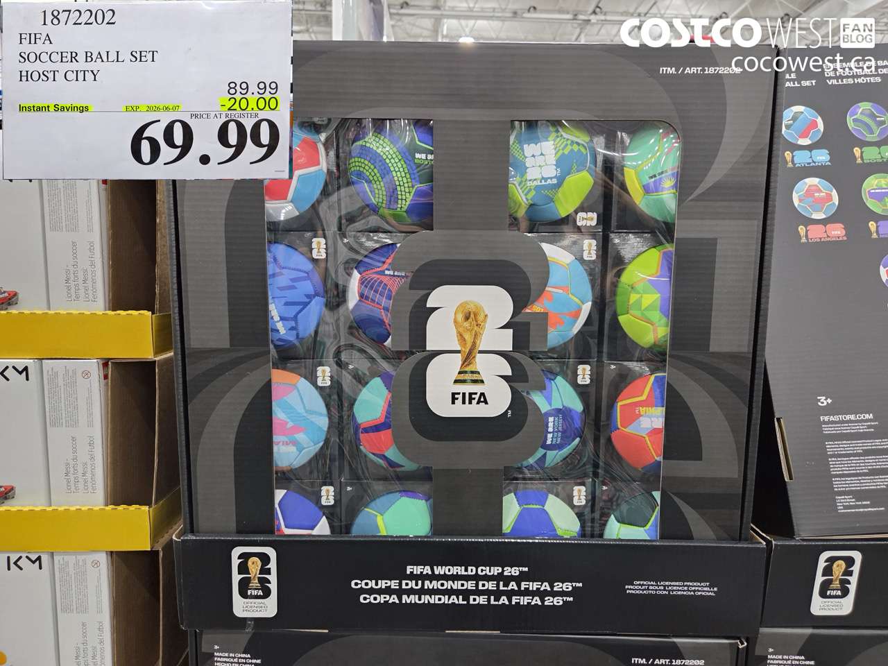 1872202 FIFA SOCCER BALL SET HOST CITY ($20.00 INSTANT SAVINGS EXPIRES ON 2026-06-07) $69.99