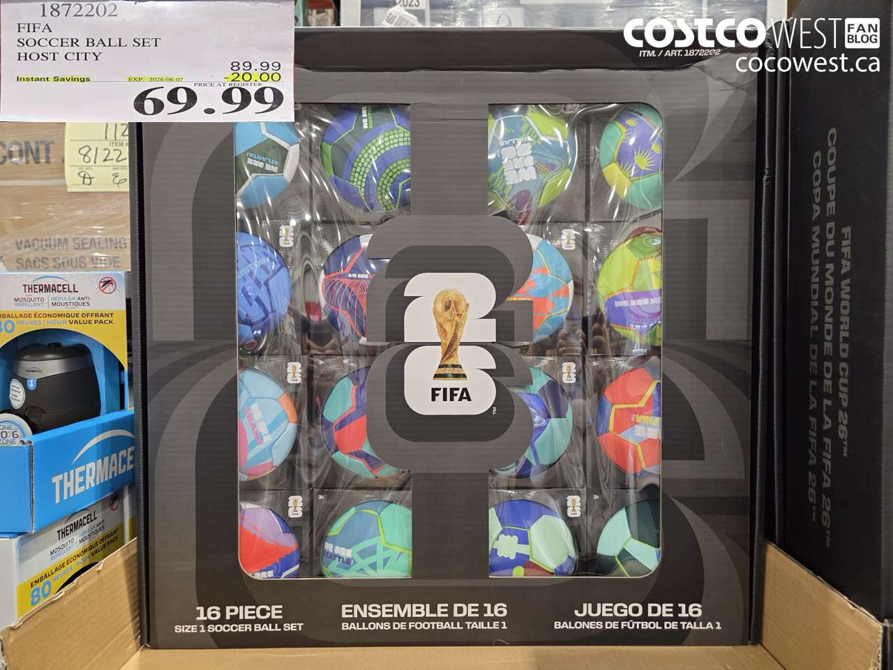 1872202 FIFA SOCCER BALL SET HOST CITY ($20.00 INSTANT SAVINGS EXPIRES ON 2026-06-07) $69.99