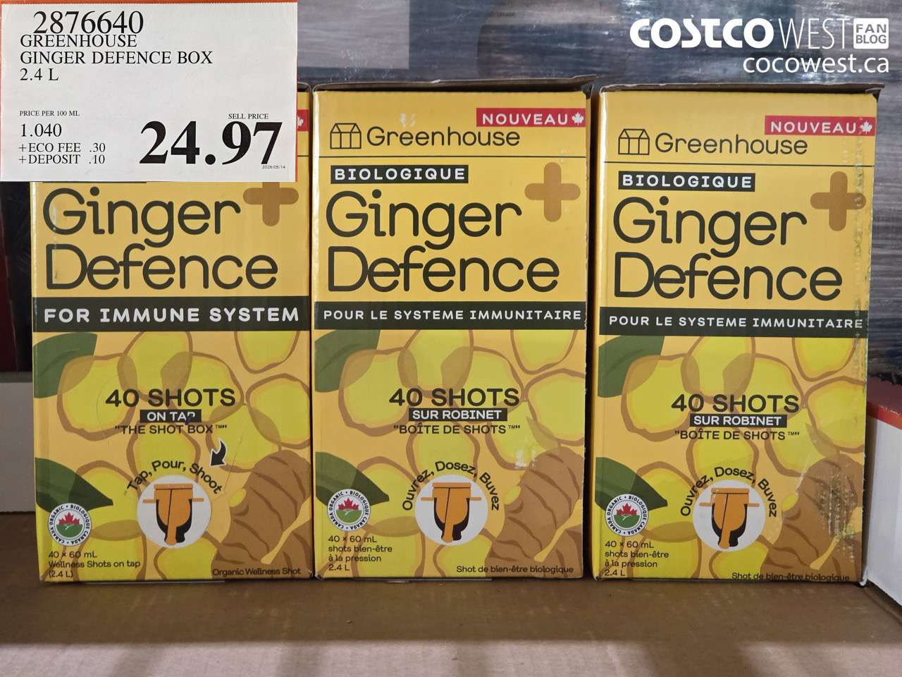 2876640 GREENHOUSE GINGER DEFENCE BOX 2.4 L $24.97