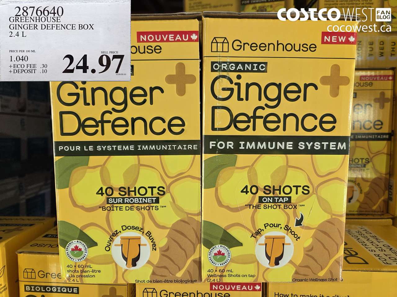 2876640 GREENHOUSE GINGER DEFENCE BOX 2.4 L $24.97