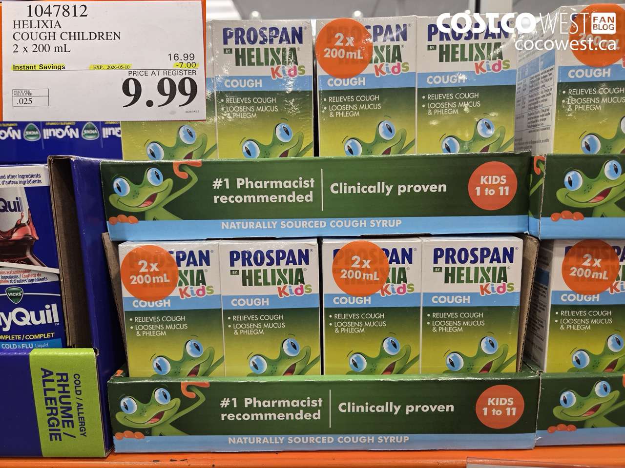 1047812 HELIXIA COUGH CHILDREN 2 X 200 ML ($7.00 INSTANT SAVINGS EXPIRES ON 2026-05-10) $9.99