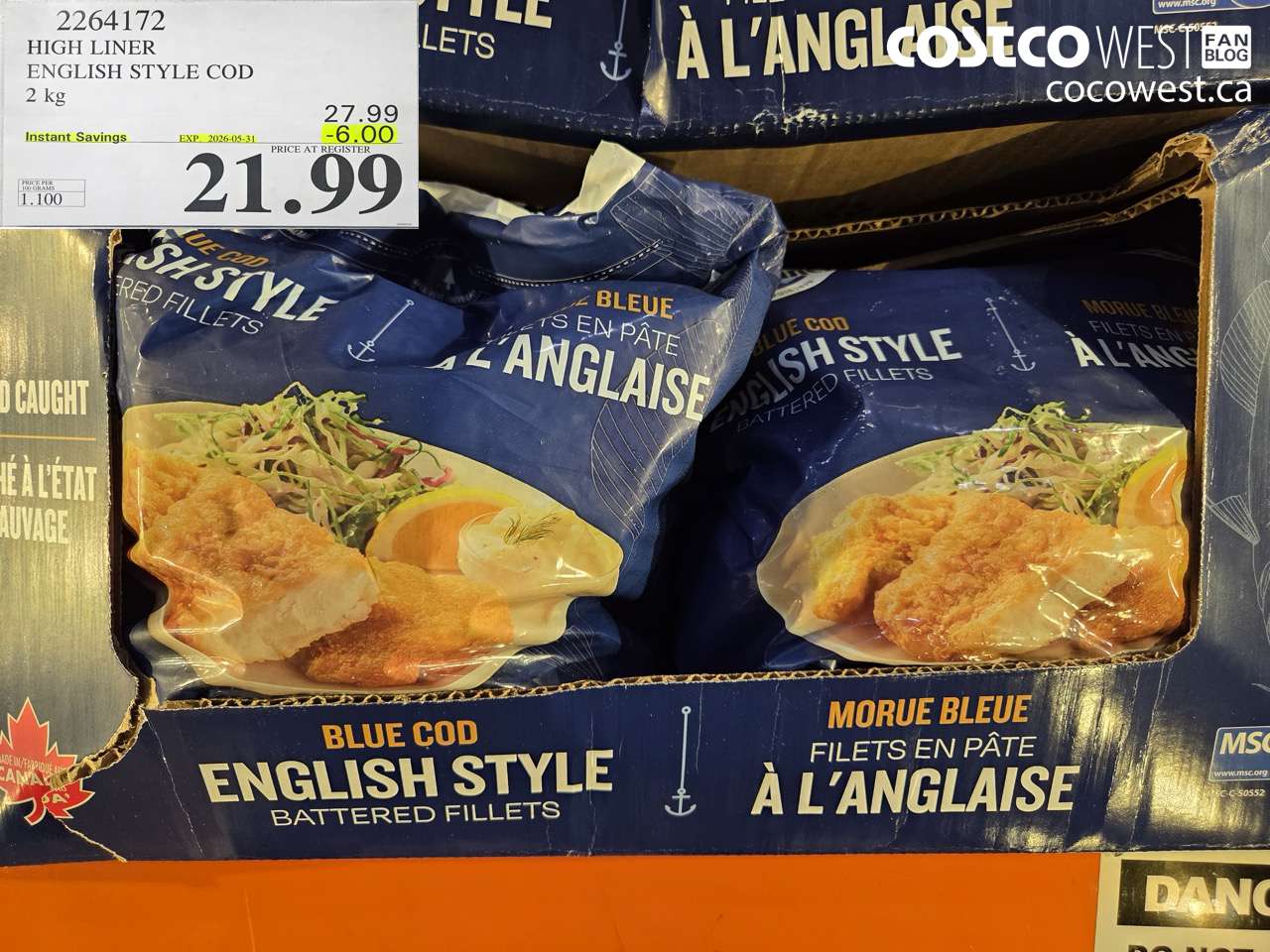 2264172 HIGH LINER ENGLISH STYLE COD 2 KG ($6.00 INSTANT SAVINGS EXPIRES ON 2026-05-31) $21.99