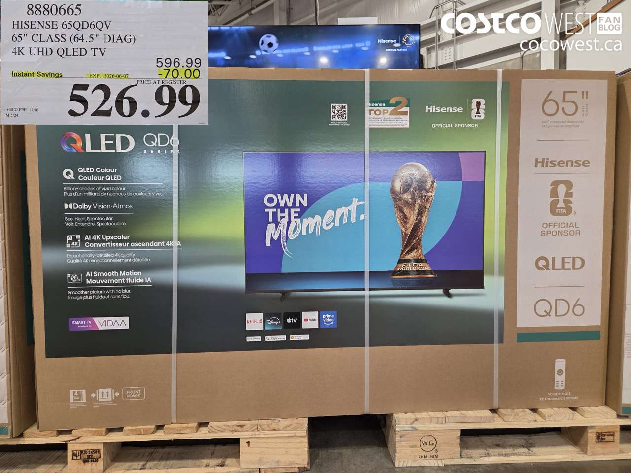 8880665 HISENSE 65QD6QV 65