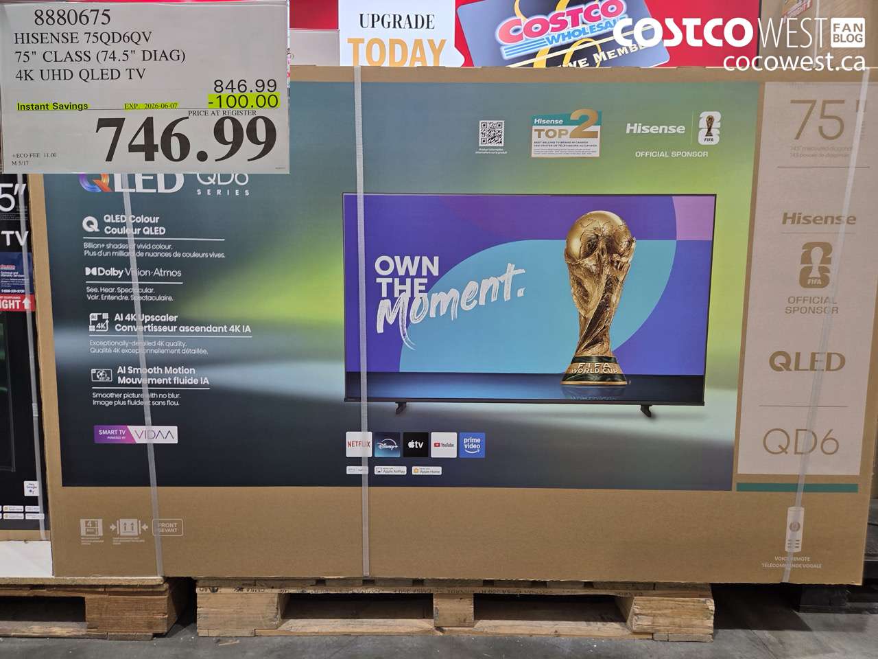 8880675 HISENSE 75QD6QV 75
