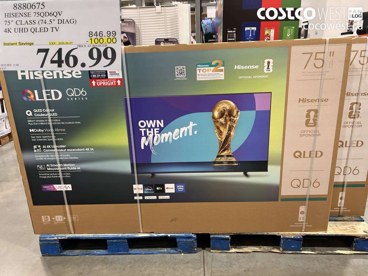8880675 HISENSE 75QD6QV 75