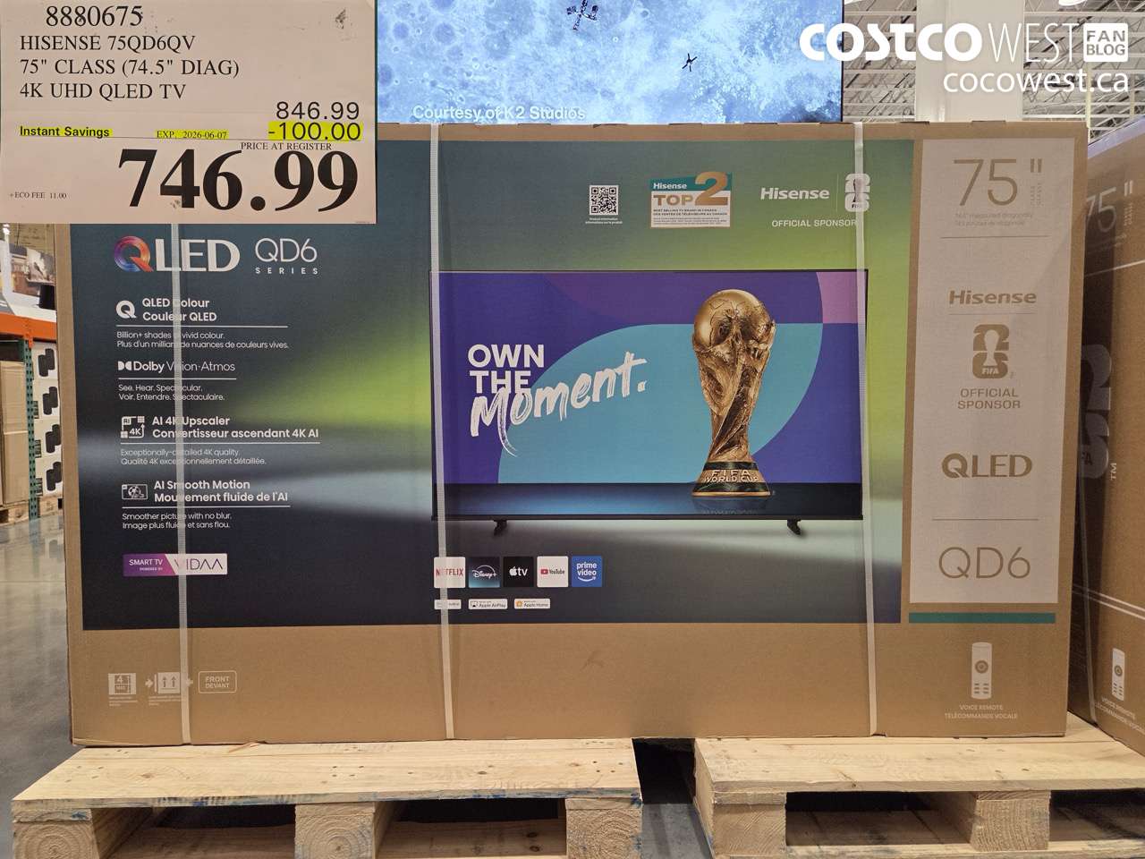 8880675 HISENSE 75QD6QV 75