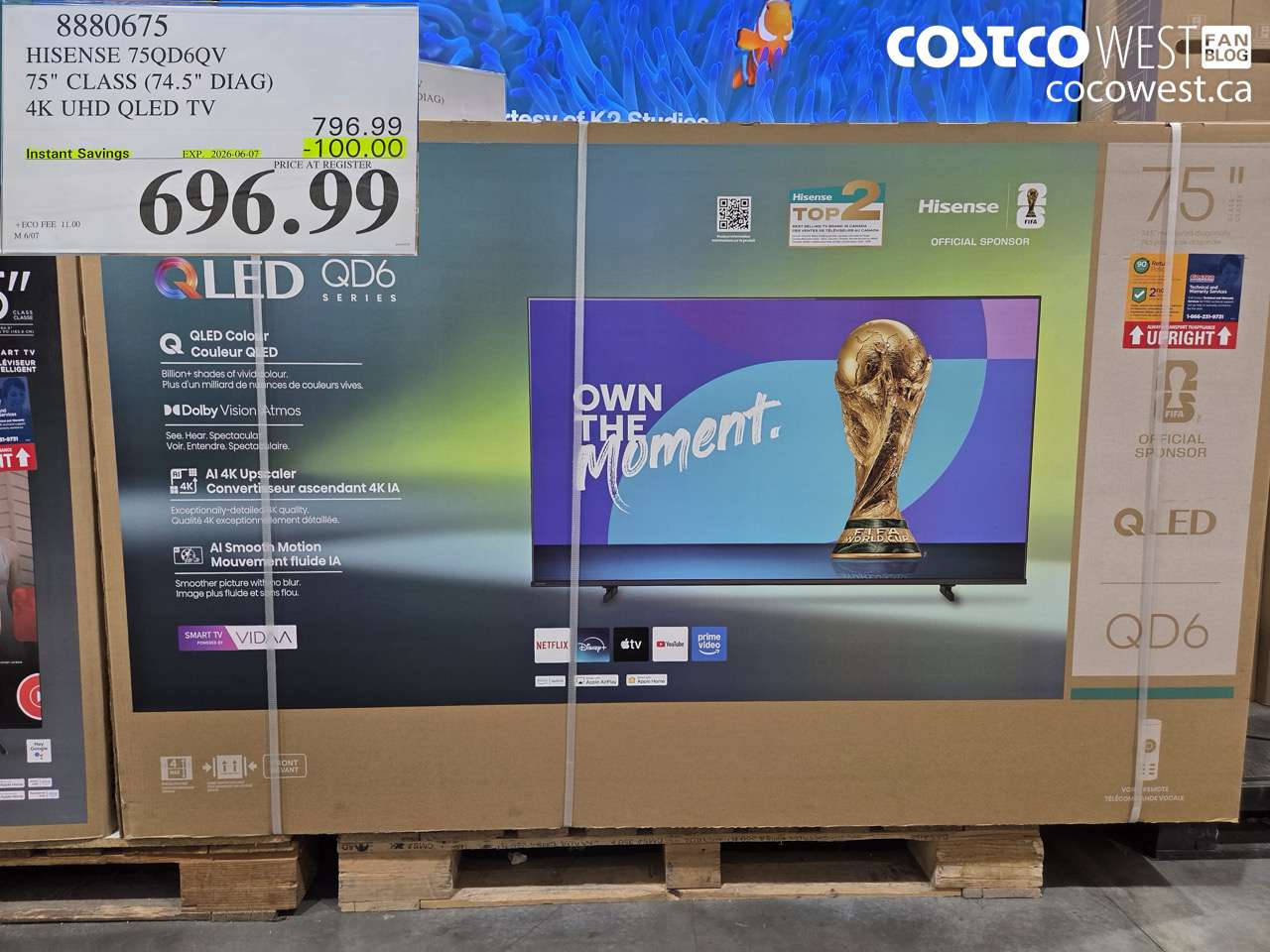 8880675 HISENSE 75QD6QV 75