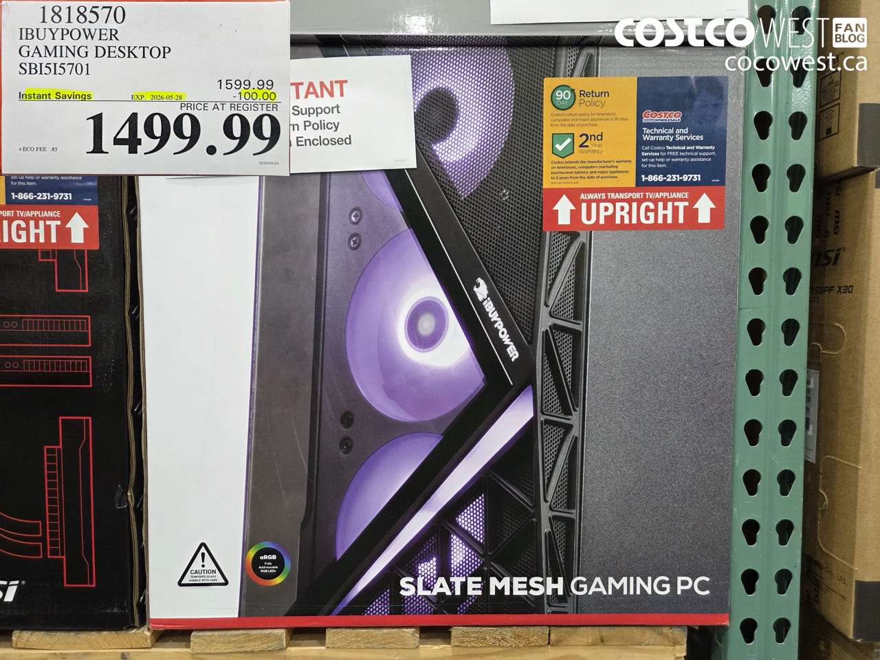 1818570 IBUYPOWER GAMING DESKTOP ($100.00 INSTANT SAVINGS EXPIRES ON 2026-05-28) $1499.99