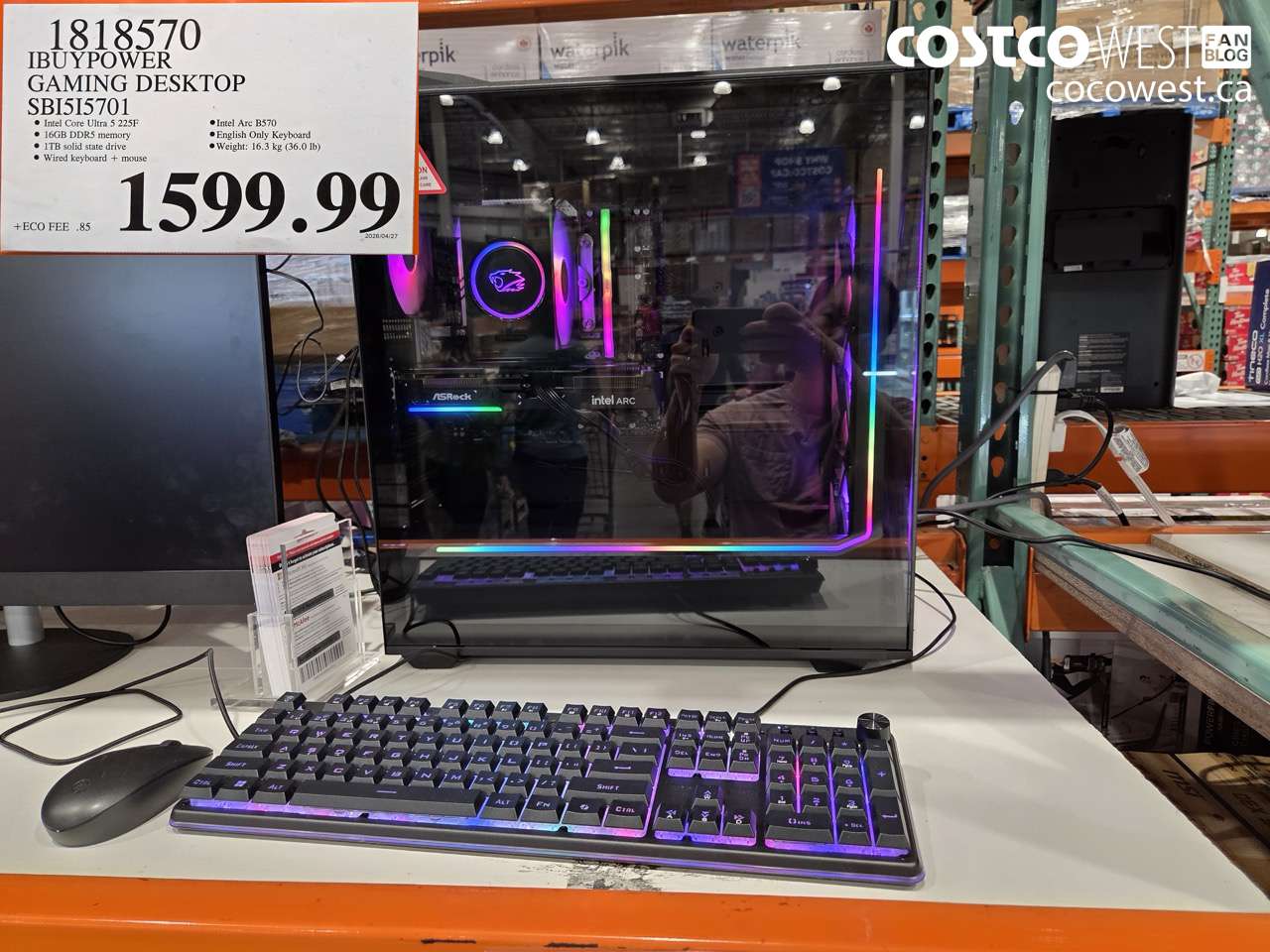 1818570 IBUYPOWER GAMING DESKTOP SB151501 $1599.99