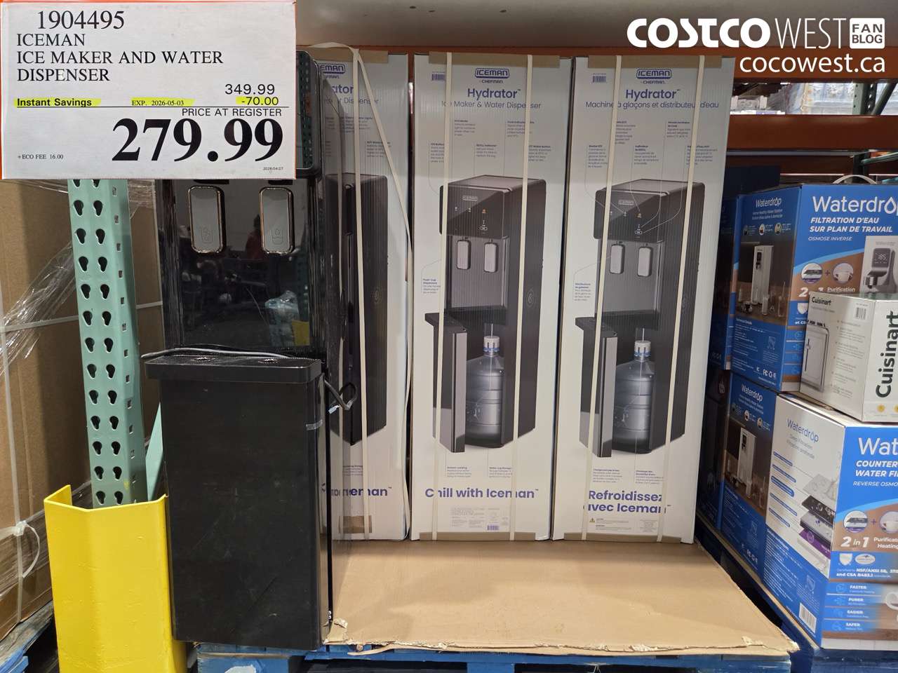1904495 ICEMAN ICE MAKER AND WATER DISPENSER ($70.00 INSTANT SAVINGS EXPIRES ON 2026-05-03) $279.99