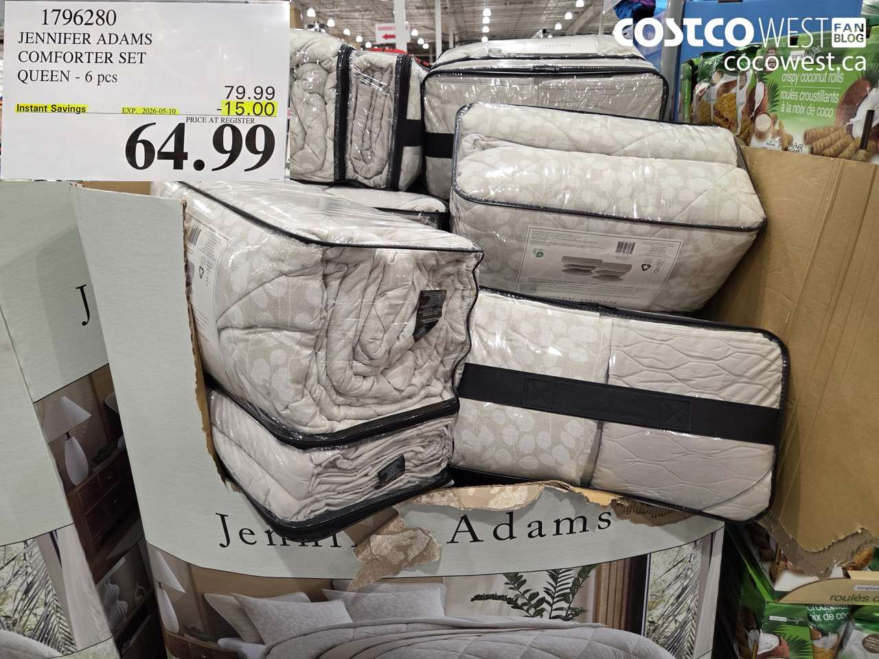 1796280 JENNIFER ADAMS COMFORTER SET QUEEN - 6 PCS ($15.00 INSTANT SAVINGS EXPIRES ON 2026-05-10) $64.99
