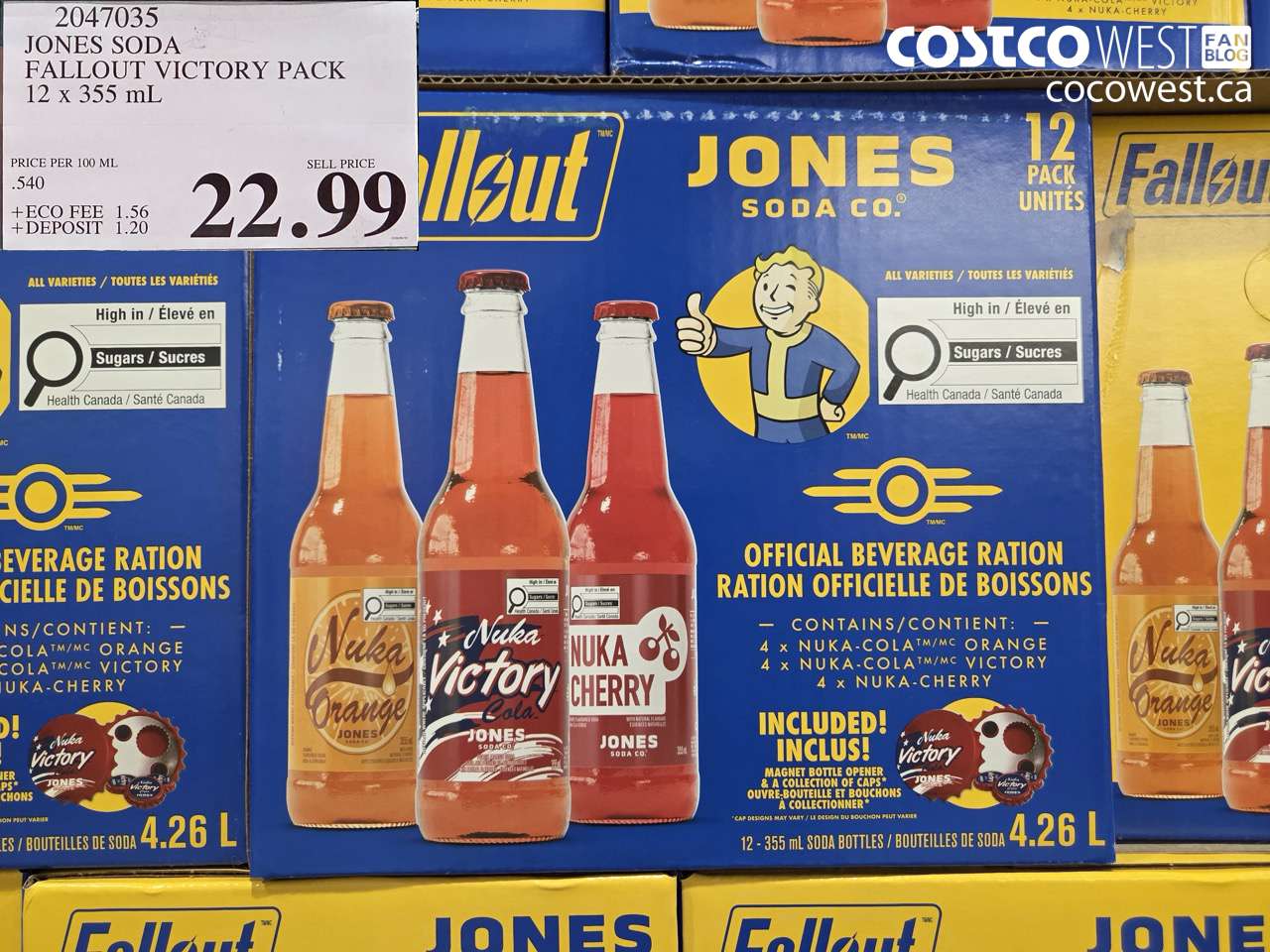 2047035 JONES SODA FALLOUT VICTORY PACK 12 X 355 ML $22.99