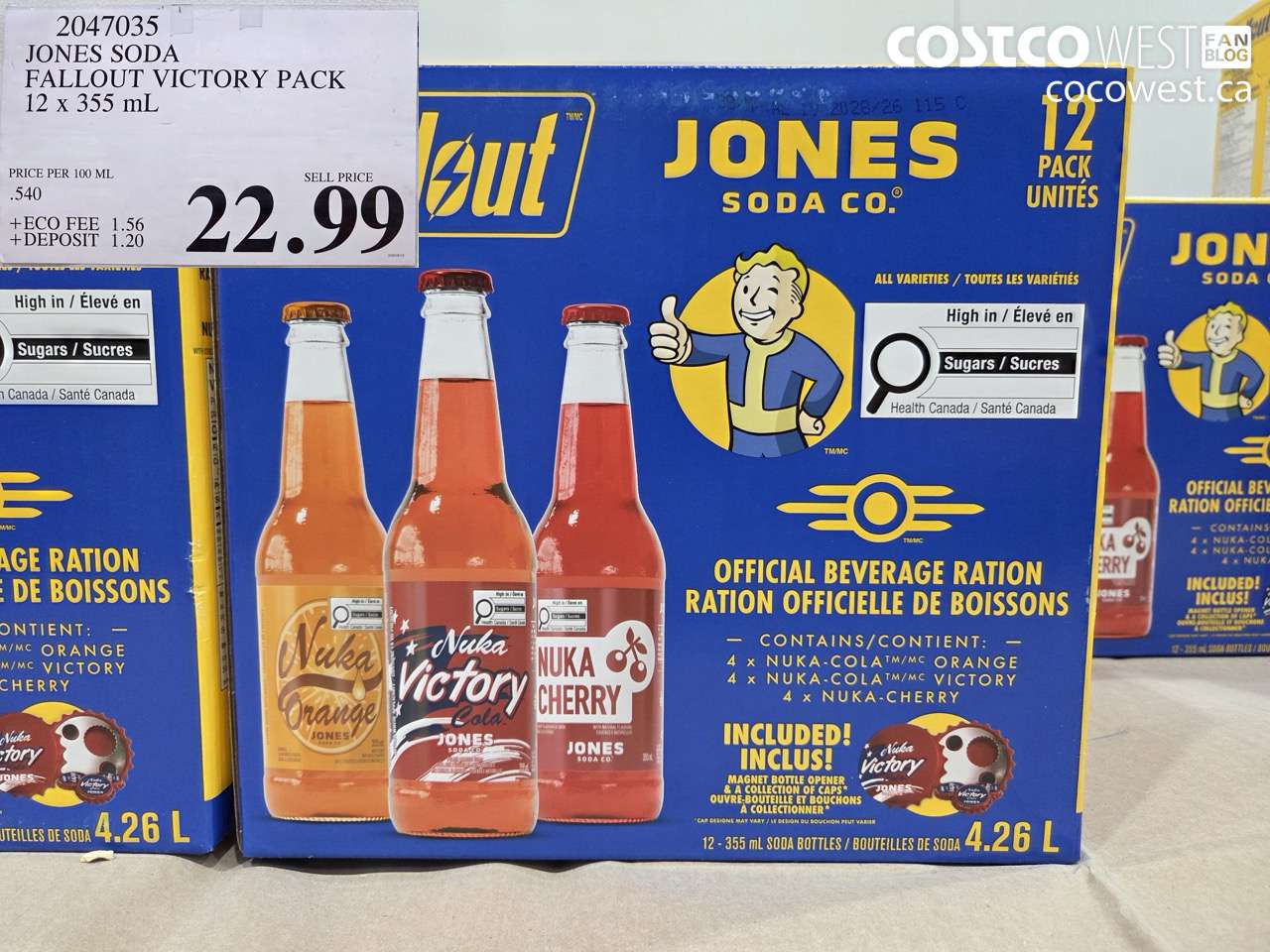 2047035 JONES SODA FALLOUT VICTORY PACK 12 X 355 ML $22.99