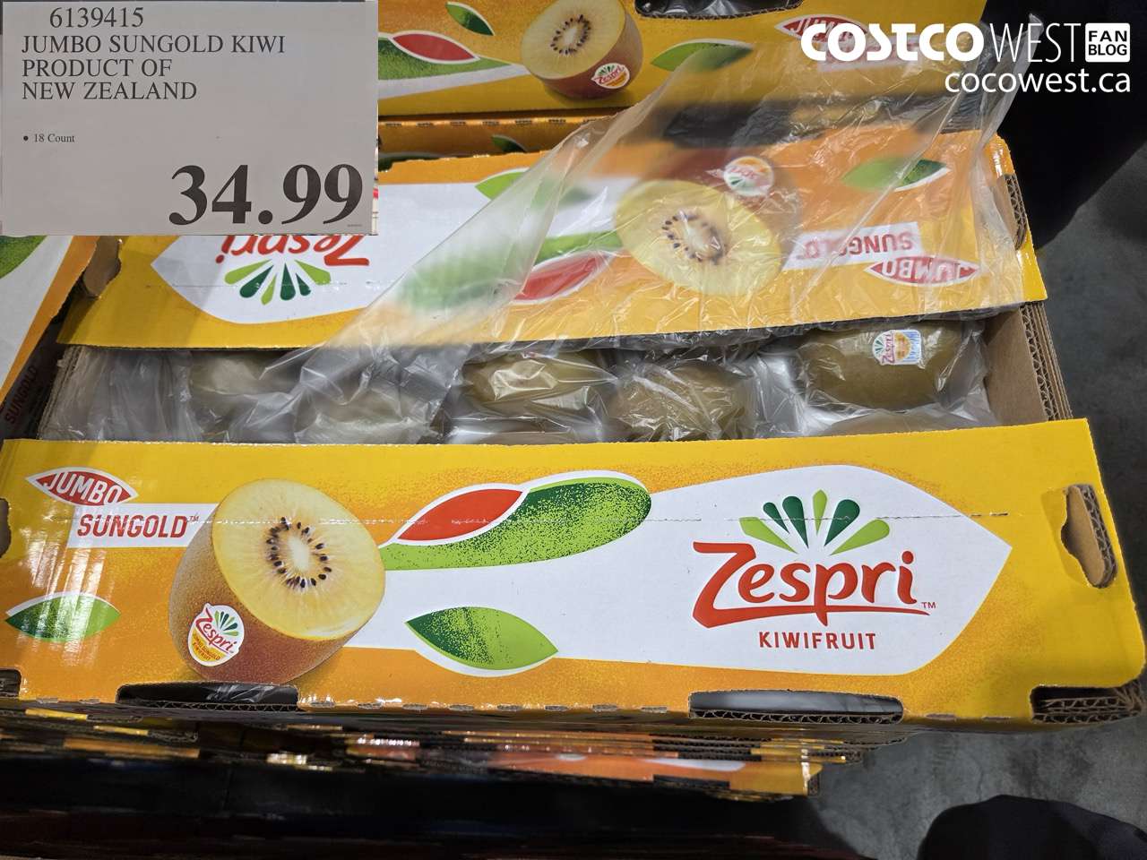 6139415 JUMBO SUNGOLD KIWI PRODUCT OF NEW ZEALAND $34.99