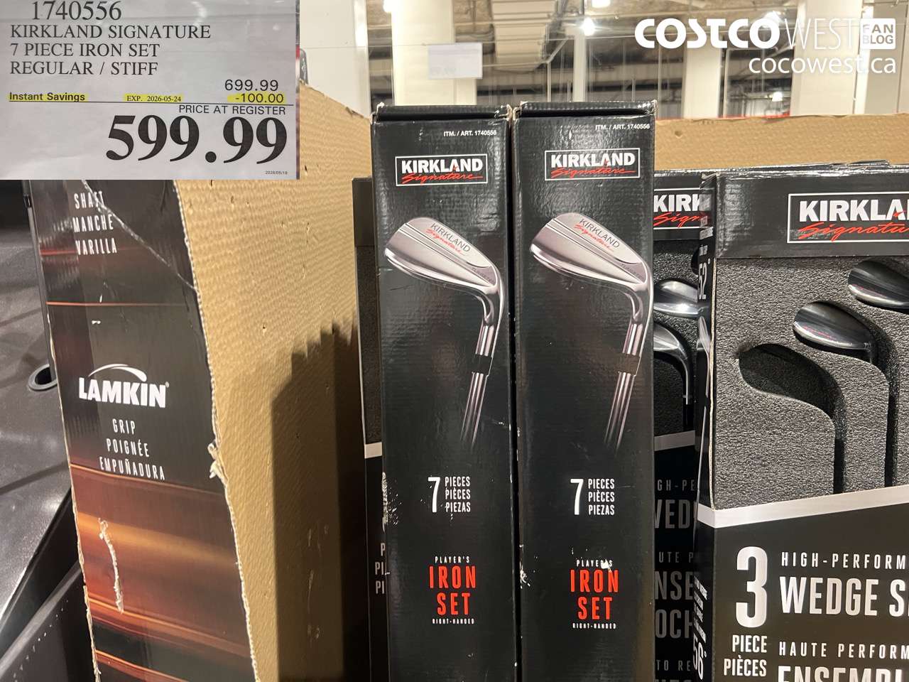 1740556 KIRKLAND SIGNATURE 7 PIECE IRON SET REGULAR / STIFF ($100.00 INSTANT SAVINGS EXPIRES ON 2026-05-24) $599.99