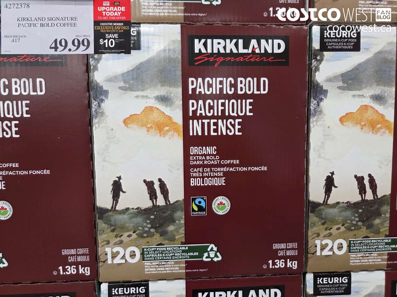 4272378 KIRKLAND SIGNATURE PACIFIC BOLD COFFEE ($10.00 INSTANT SAVINGS EXPIRES ON 2026-05-17) $39.99
