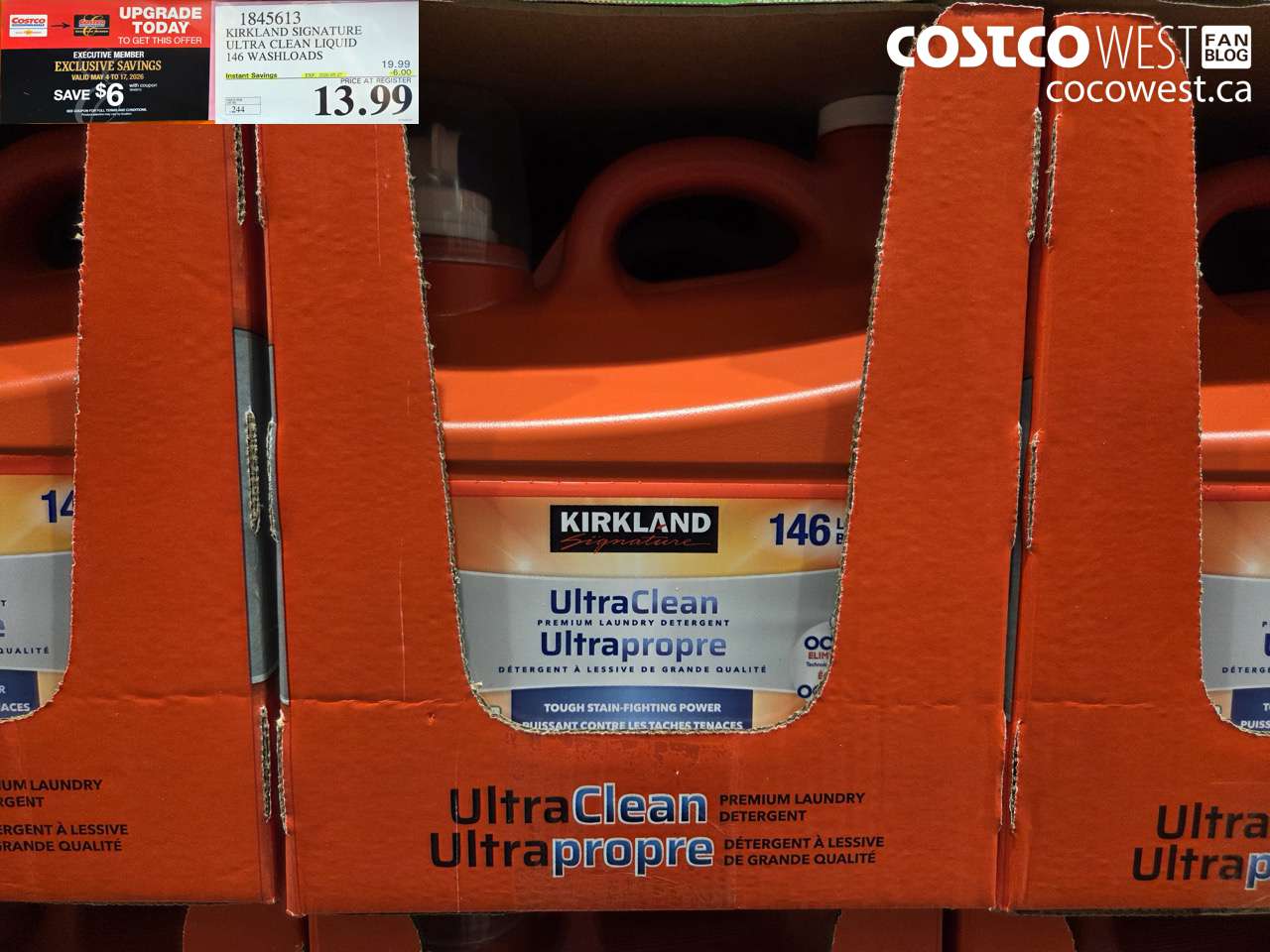 1845613 KIRKLAND SIGNATURE ULTRA CLEAN LIQUID 146 WASHLOADS ($6.00 INSTANT SAVINGS EXPIRES ON 2026-05-17) $7.99