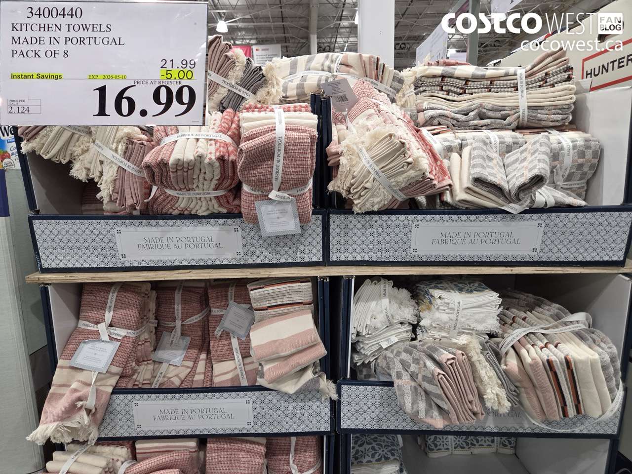 3400440 KITCHEN TOWELS MADE IN PORTUGAL PACK OF 8 ($5.00 INSTANT SAVINGS EXPIRES ON 2026-05-10) $16.99