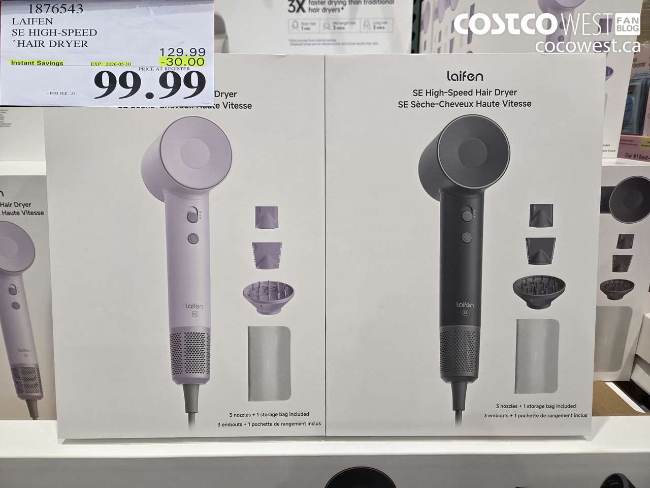 1876543 LAIFEN SE HIGH-SPEED HAIR DRYER ($30.00 INSTANT SAVINGS EXPIRES ON 2026-05-10) $99.99