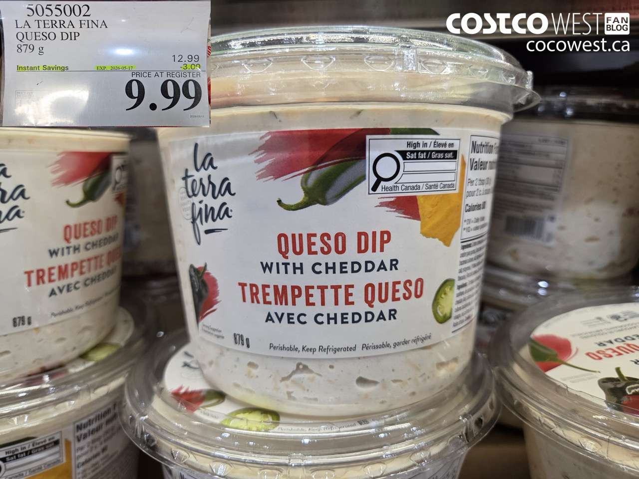 5055002 LA TERRA FINA QUESO DIP 879 G ($3.00 INSTANT SAVINGS EXPIRES ON 2026-05-17) $9.99