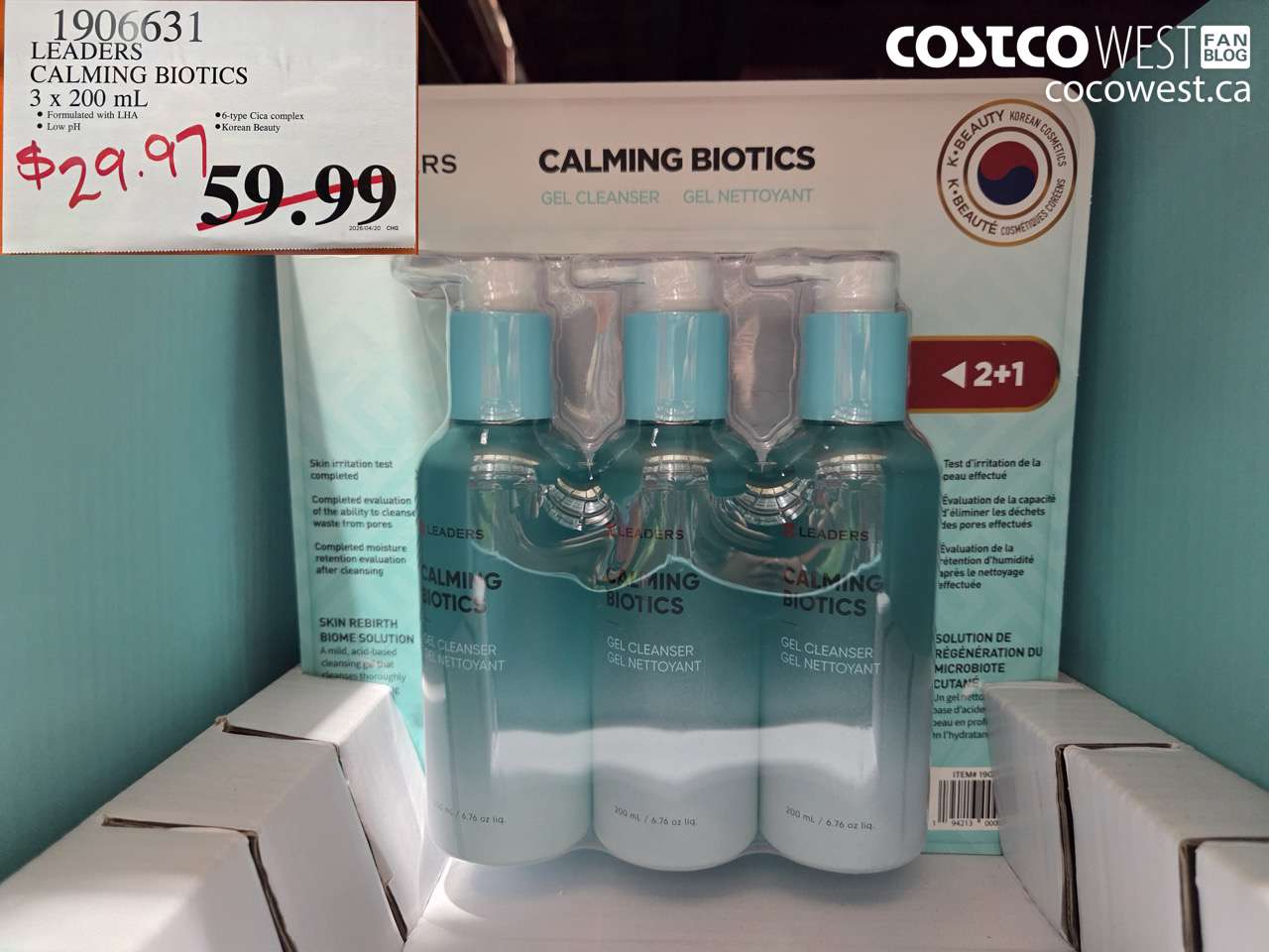 1906631 LEADERS CALMING BIOTICS 3 X 200 ML $29.97