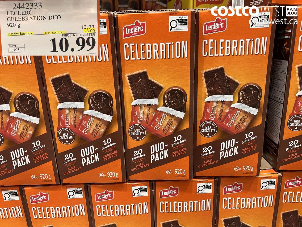 2442333 LECLERC CELEBRATION DUO 920 G ($3.00 INSTANT SAVINGS EXPIRES ON 2026-05-24) $10.99
