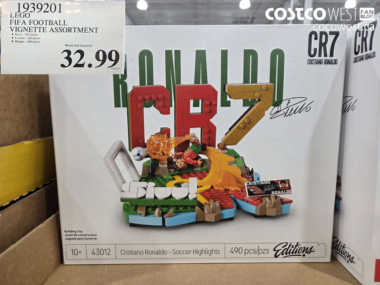 1939201 LEGO FIFA FOOTBALL VIGNETTE ASSORTMENT $32.99