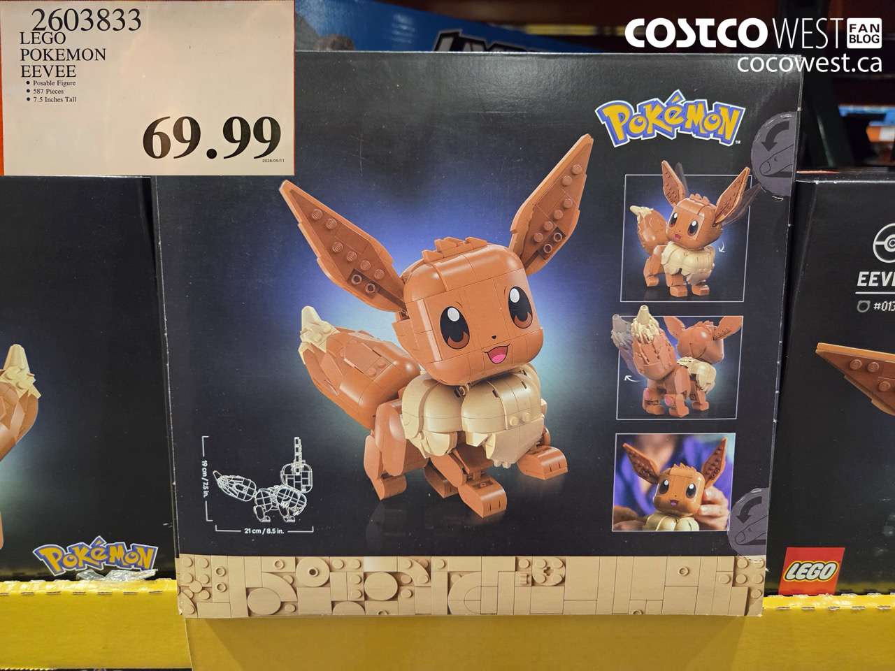 2603833 LEGO POKEMON EEVEE $69.99
