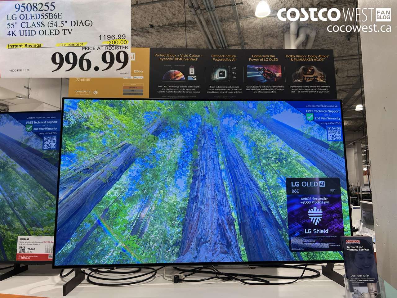 9508255 LG OLED55B6E 55