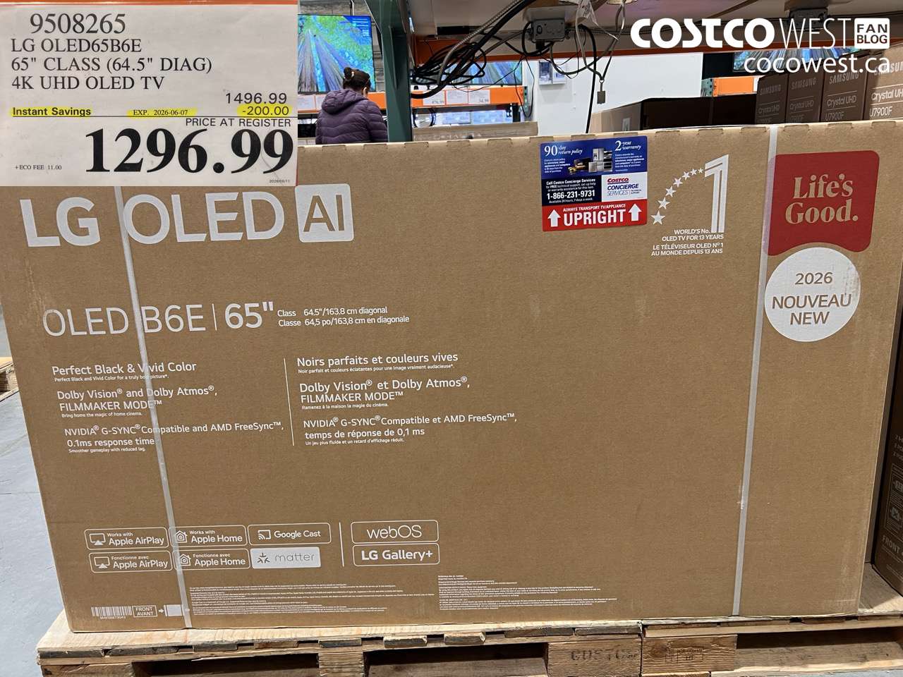 9508265 LG OLED65B6E 65