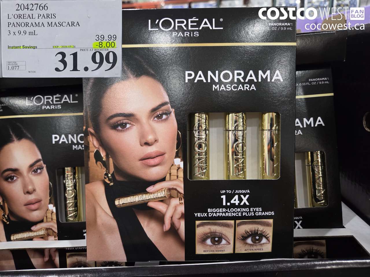 2042766 L'OREAL PARIS PANORAMA MASCARA 3 X 9.9 ML ($8.00 INSTANT SAVINGS EXPIRES ON 2026-05-24) $31.99