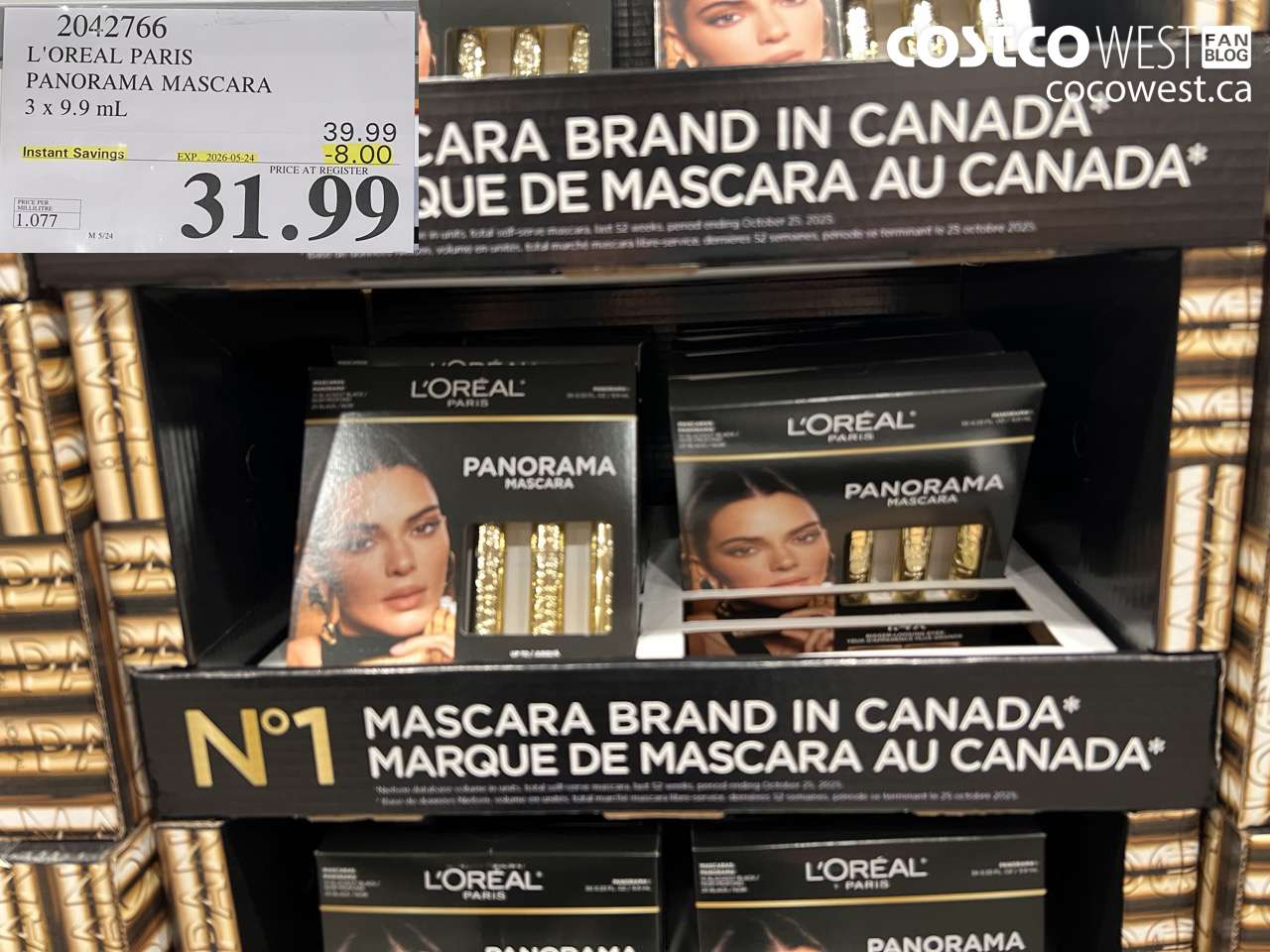 2042766 L'OREAL PARIS PANORAMA MASCARA 3 X 9.9 ML ($8.00 INSTANT SAVINGS EXPIRES ON 2026-05-24) $31.99
