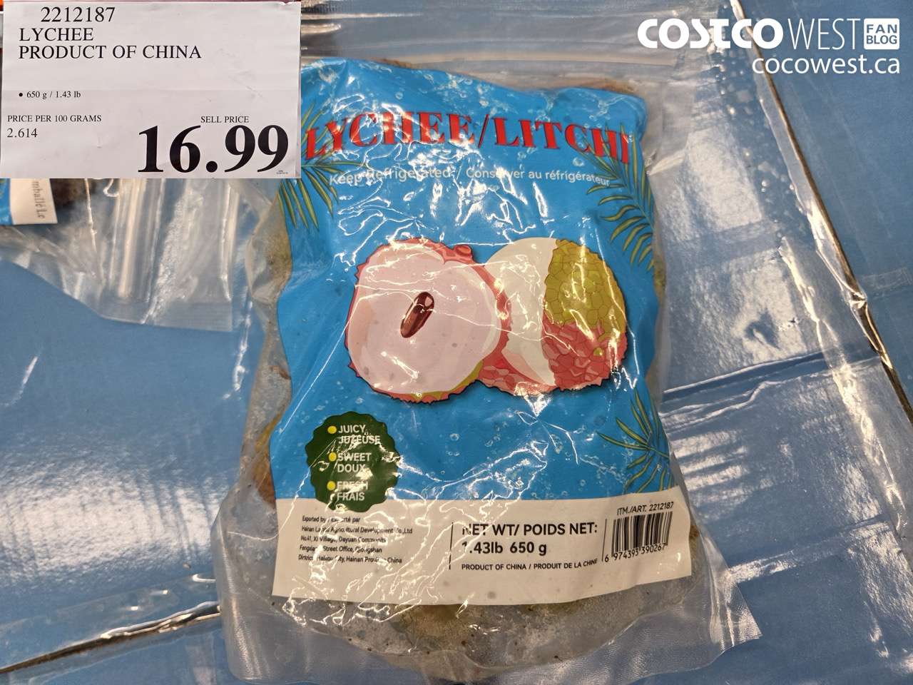 2212187 LYCHEE PRODUCT OF CHINA $16.99